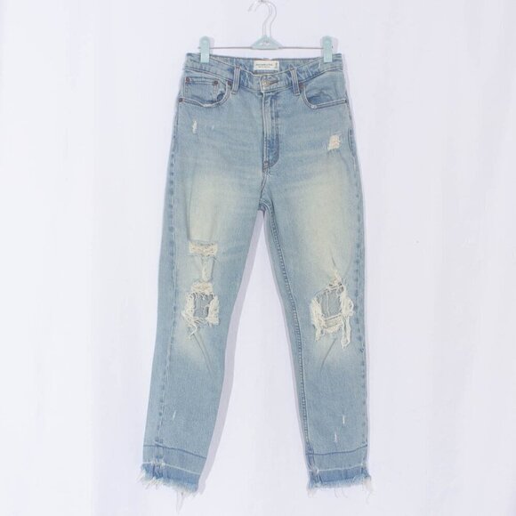 ABERCROMBIE & FITCH High Rise Mom Jeans Size 28 - Picture 2 of 7